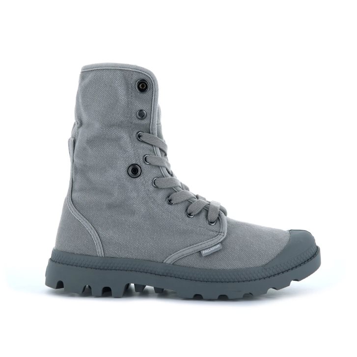 Palladium Baggy Men's Boots Dark Grey | UK T527-RJD